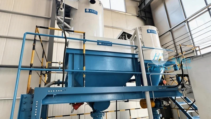 مثال هندسي للنقل الهوائي الأوتوماتيكي الكامل لملء المادة الأساسية في جدانسك، بولندا
